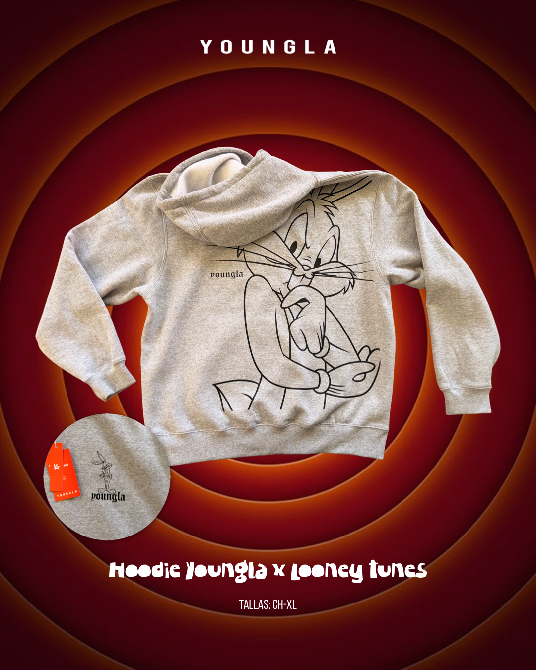Hoodie Bugs Bunny- Youngla
