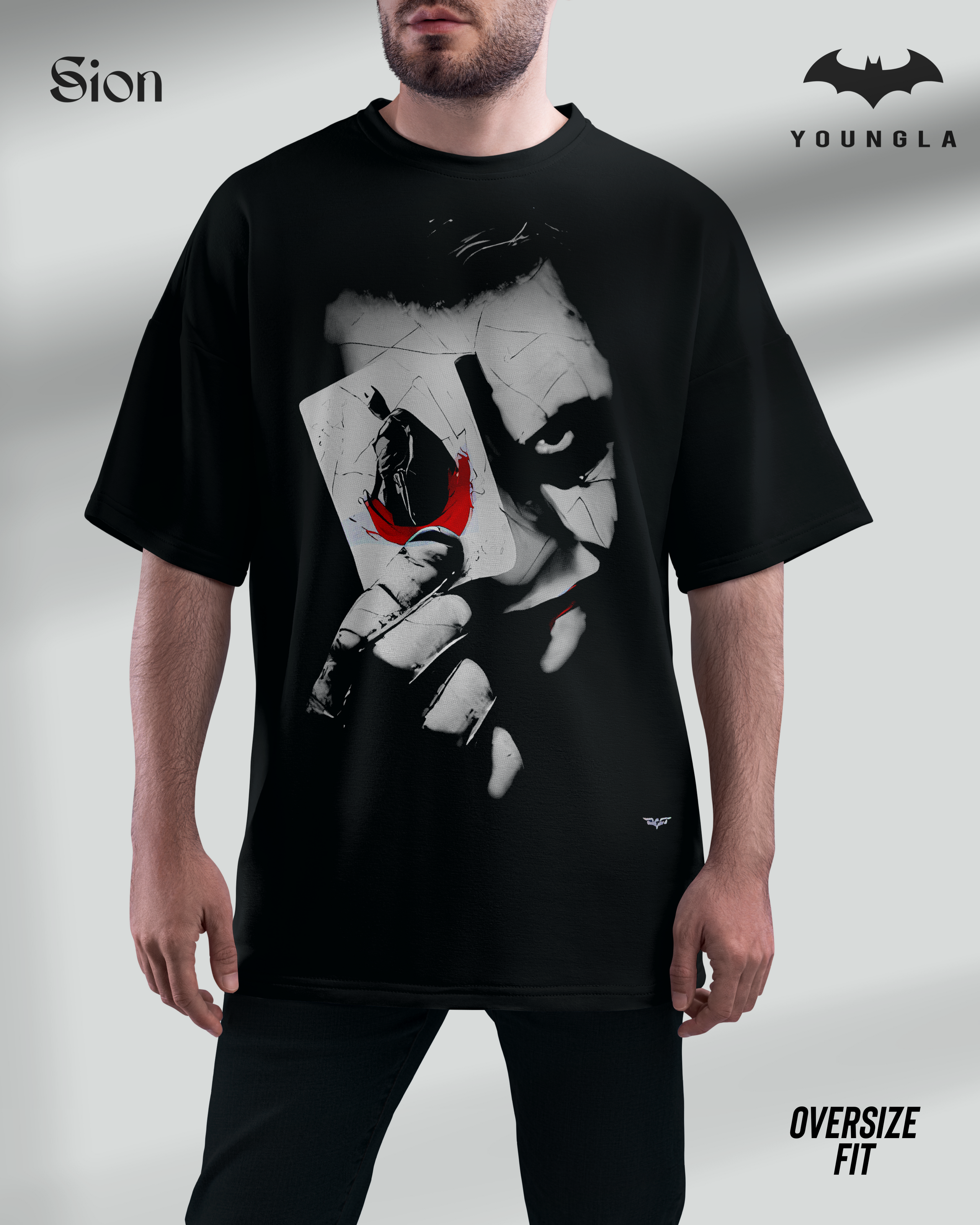 Oversize Tee Joker Card Batman X Youngla