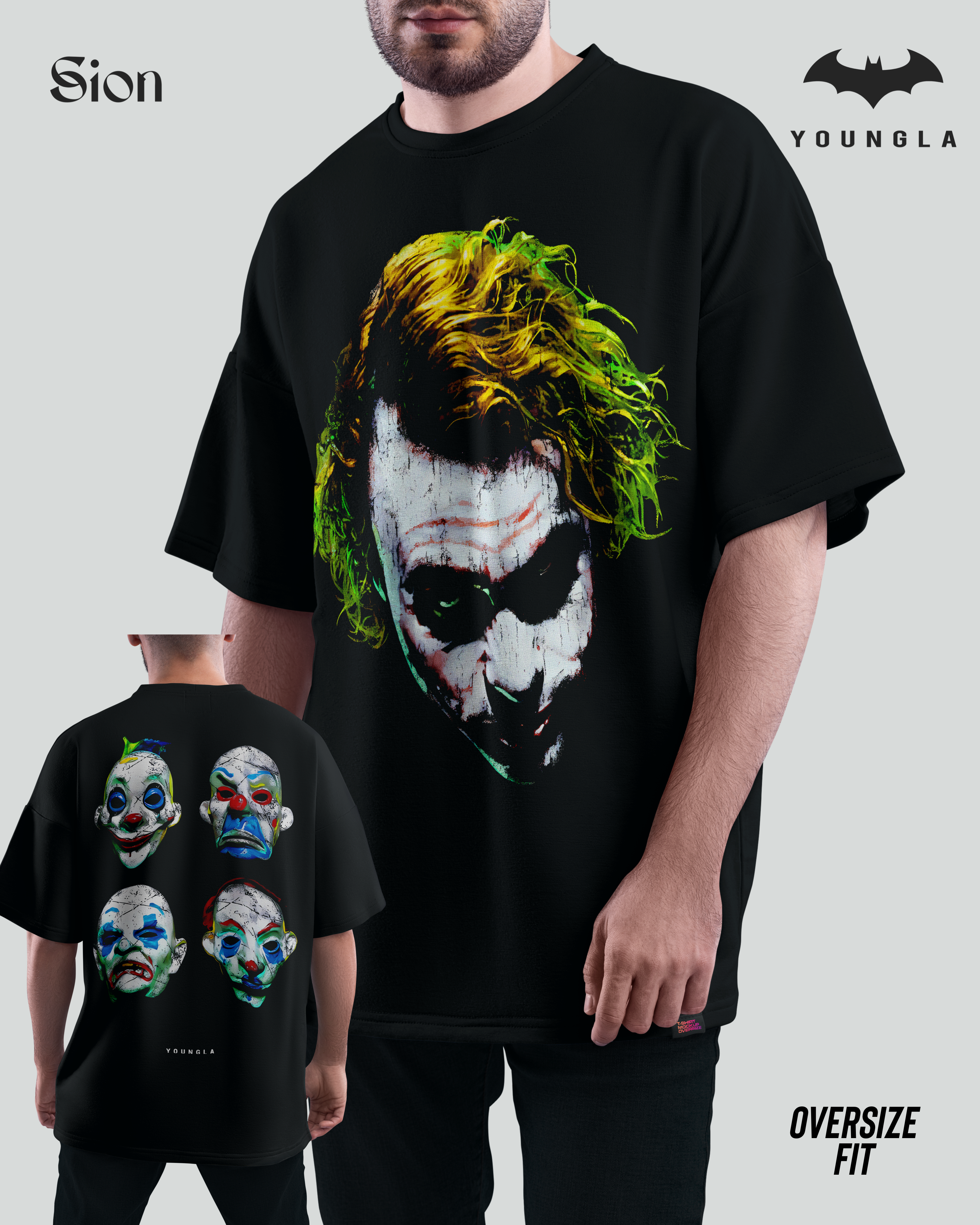 Oversize Tee Joker Goons- Batman X Youngla