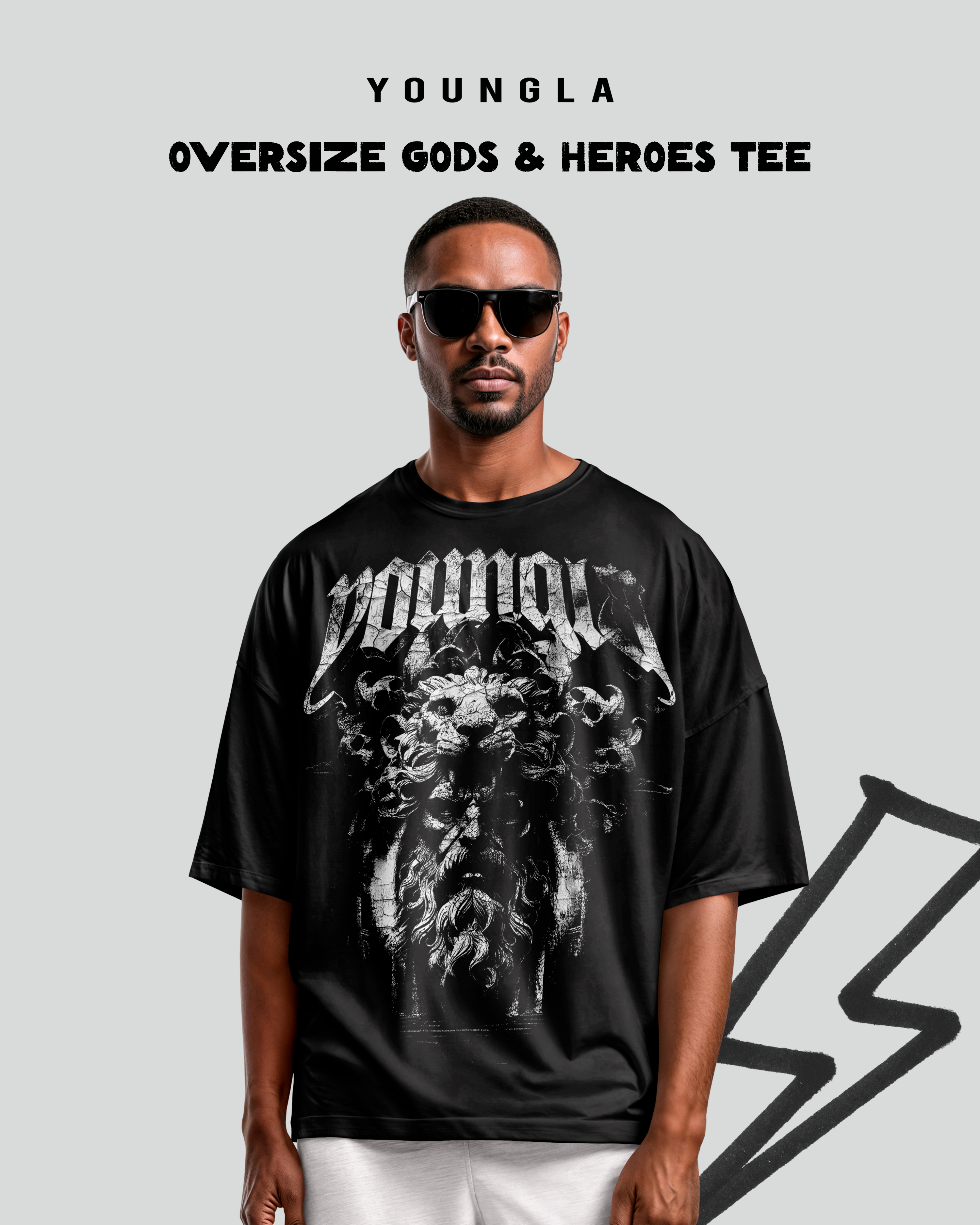Oversize Tee Gods & Heroes- Youngla