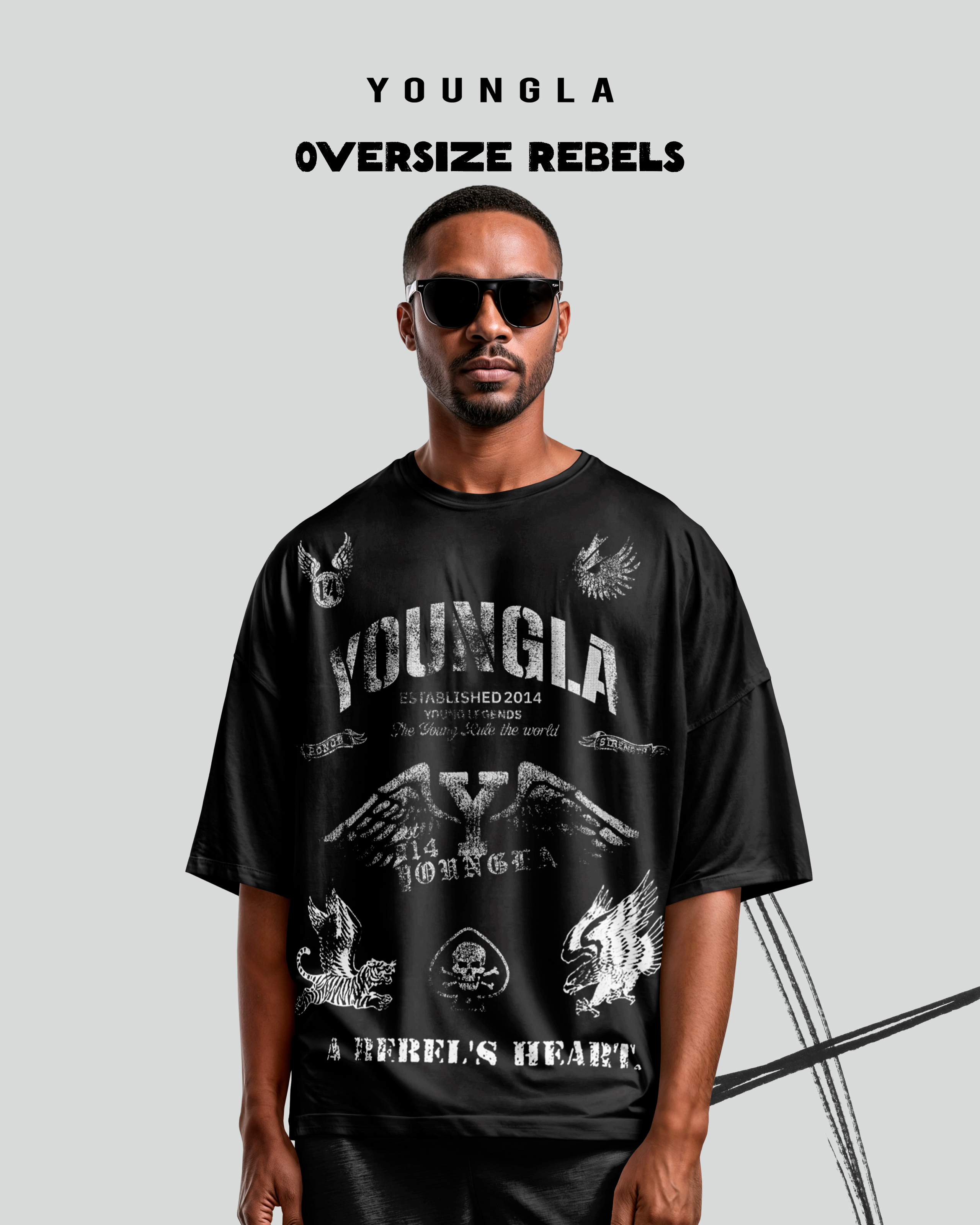 Oversize Tee Rebels- Youngla