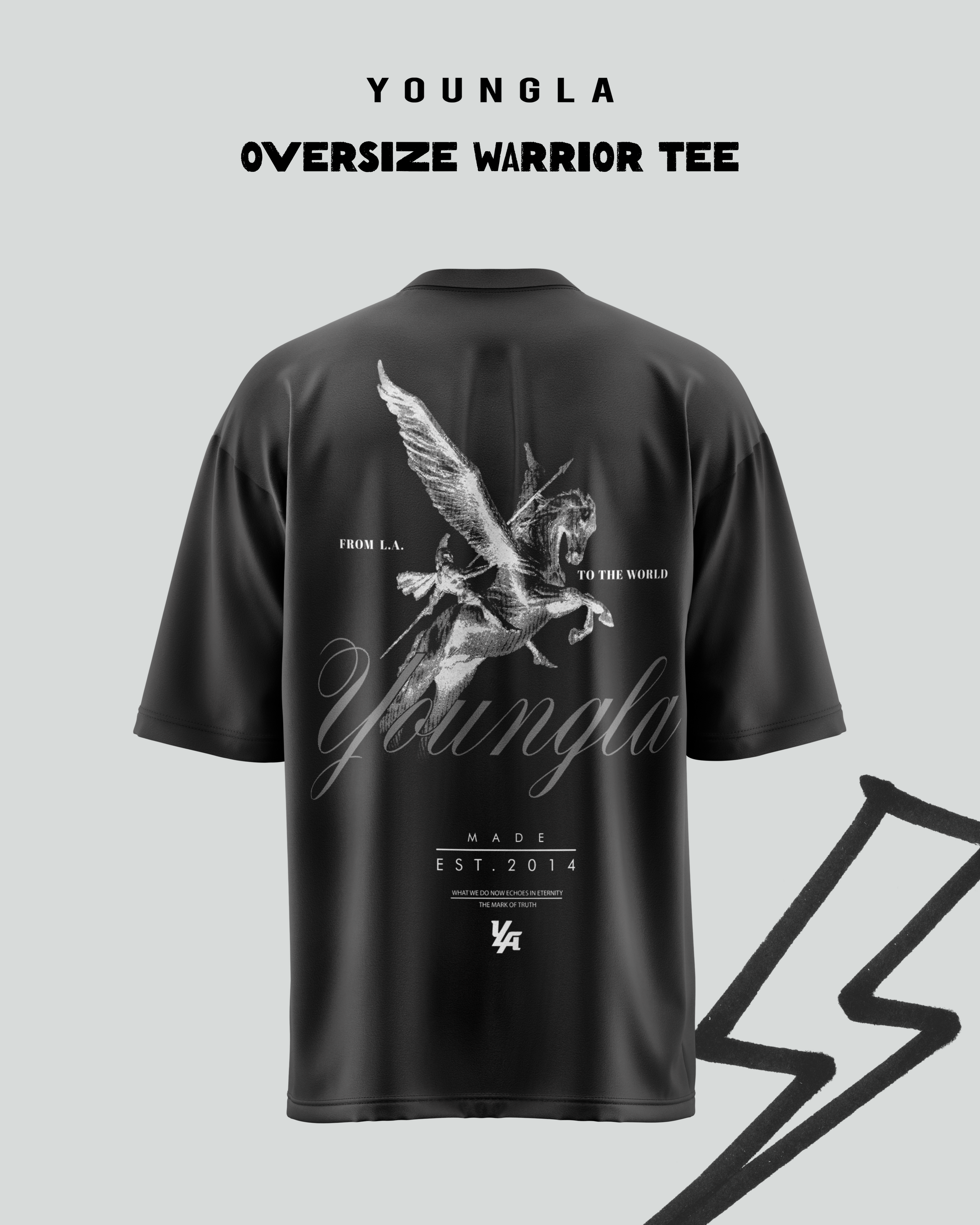Oversize Warrior Tee- Youngla