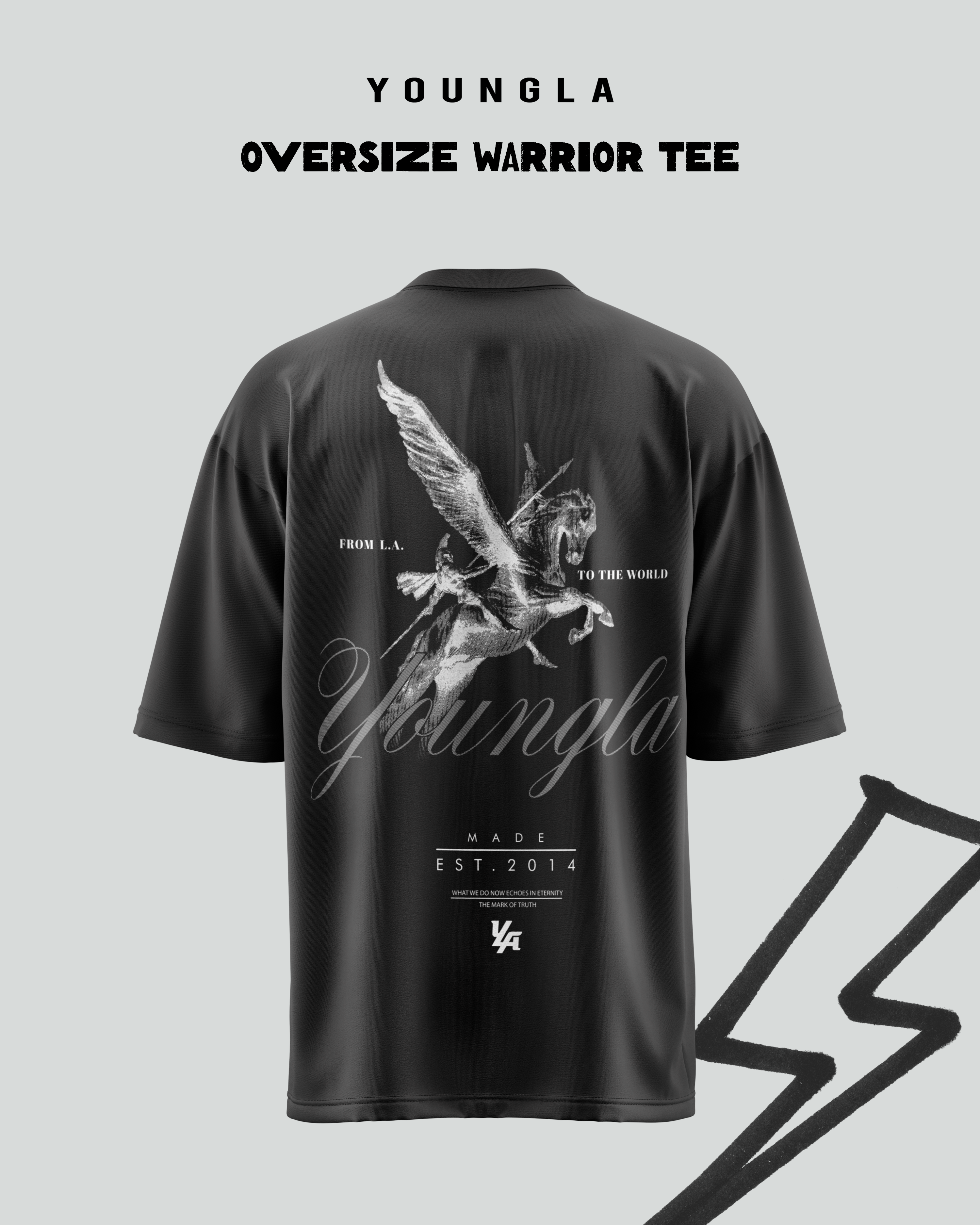Oversize Warrior Tee- Youngla