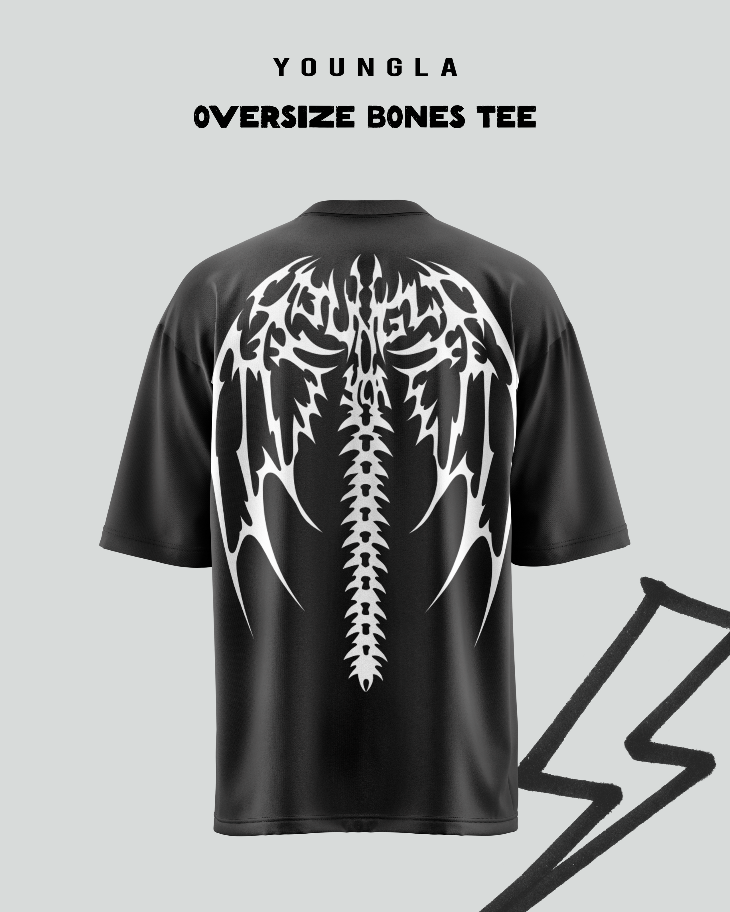 Oversize Backbone Tee- Youngla