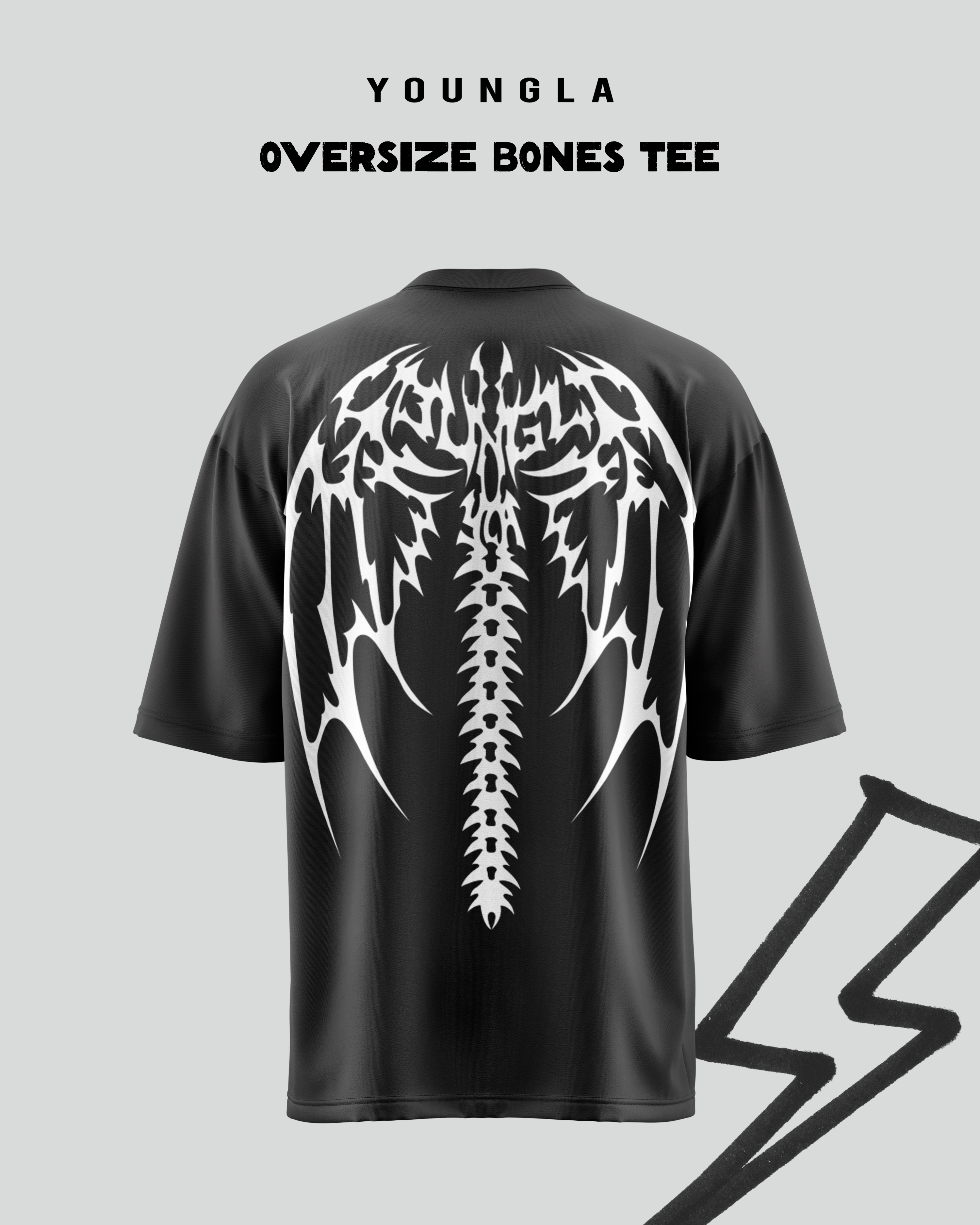 Oversize Backbone Tee- Youngla