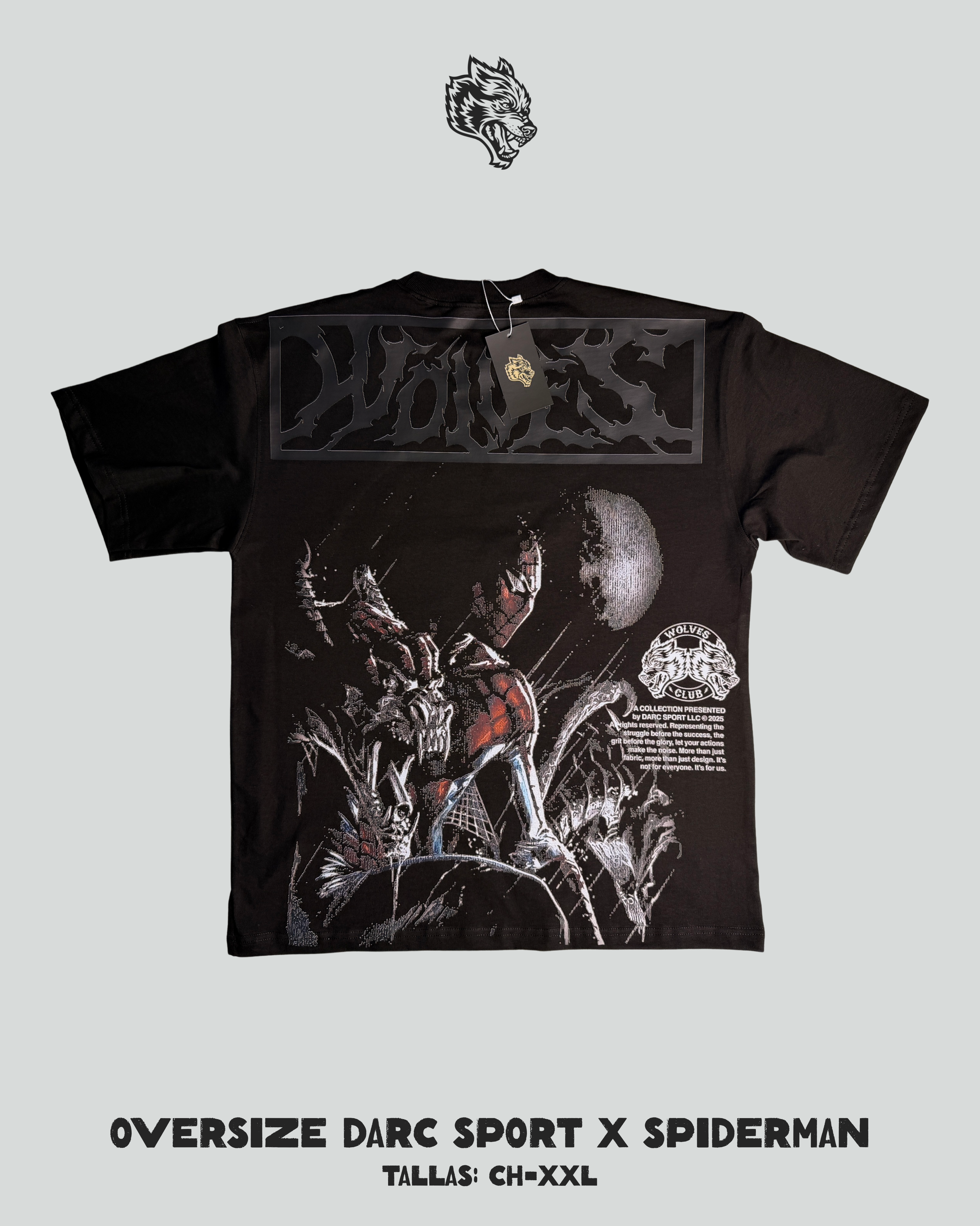 Oversize Wolves X Spiderman- Darc Sport