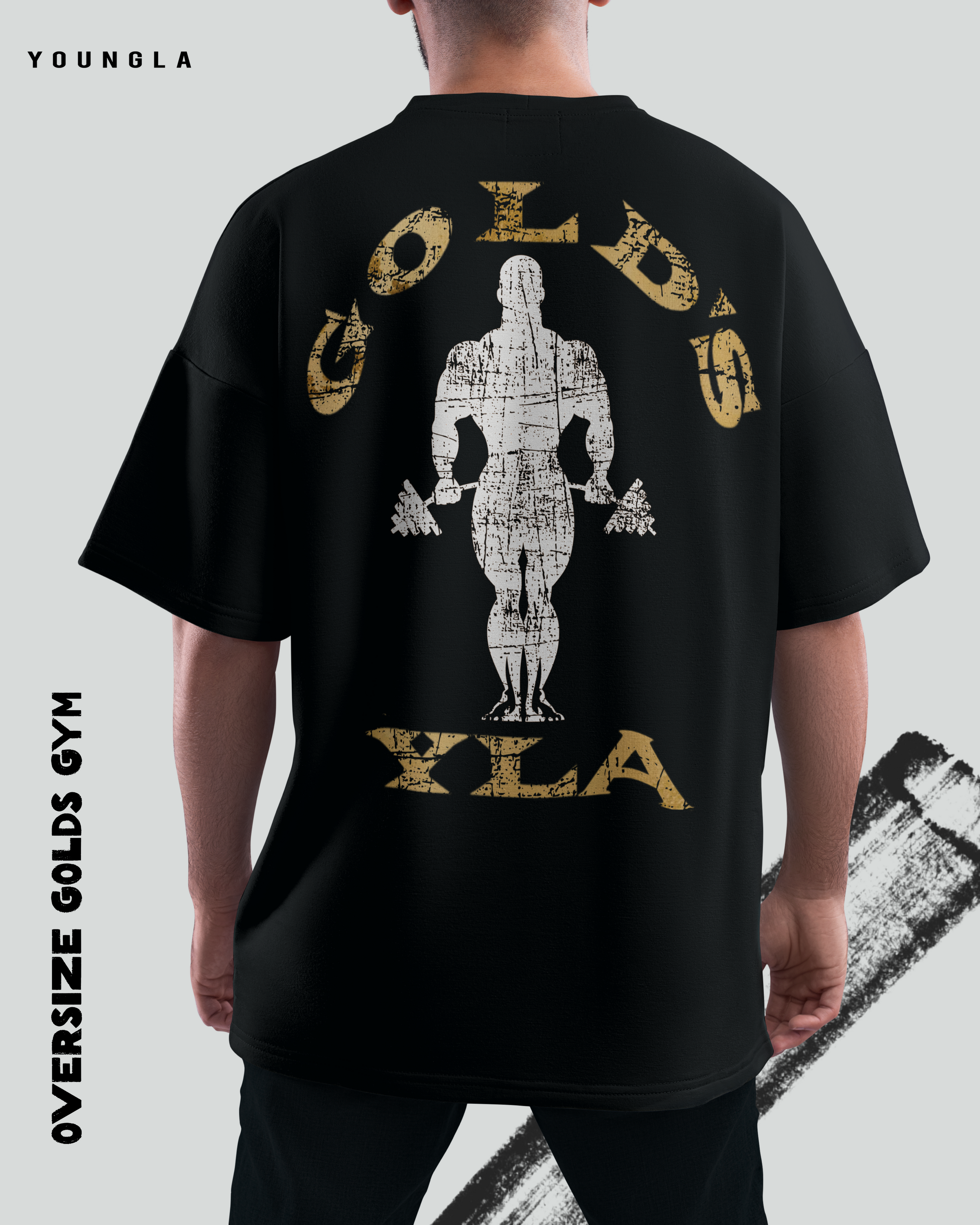 Oversize Golden- Youngla X Golds Gym