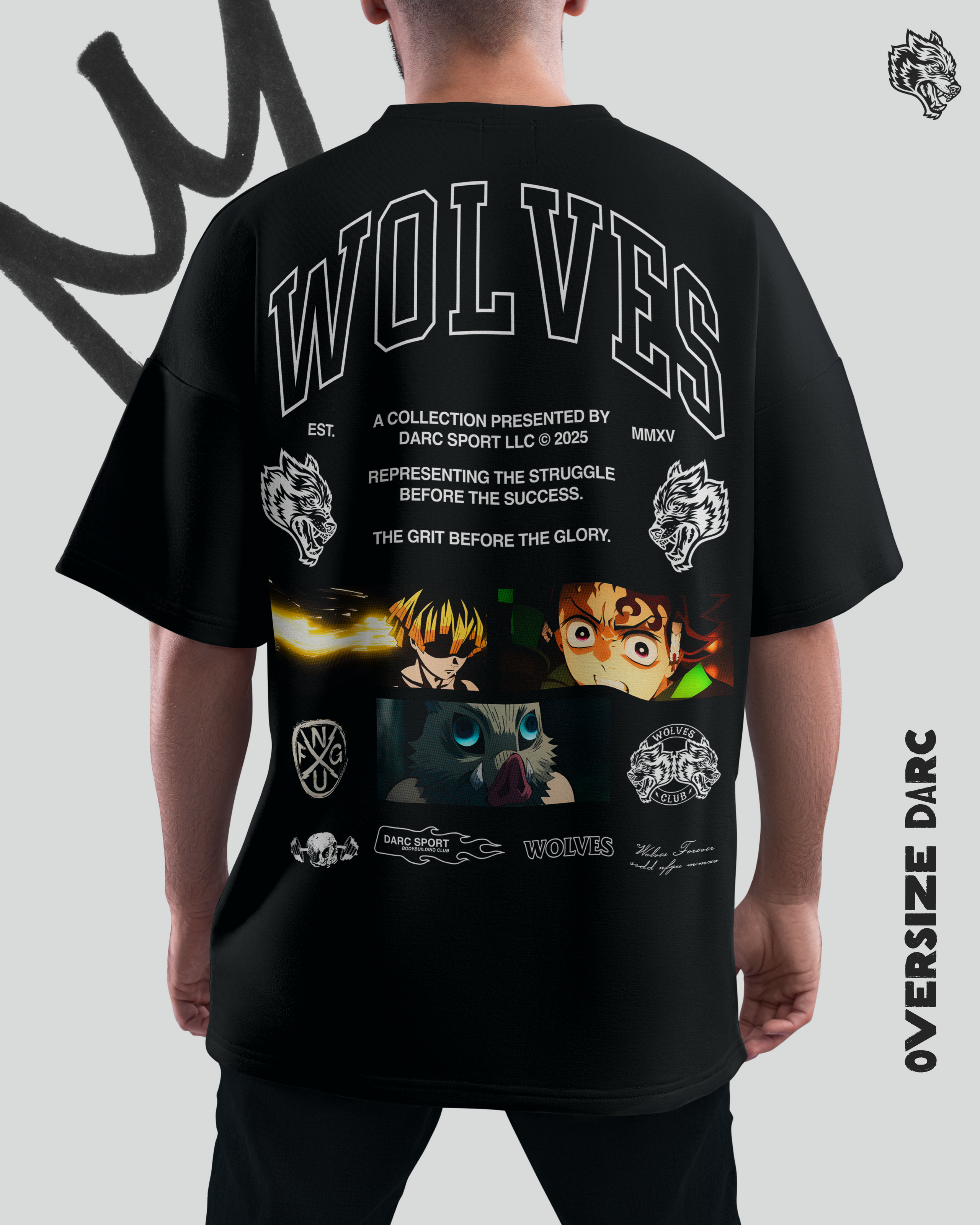 Oversize Demon Slayer- Darc Sport