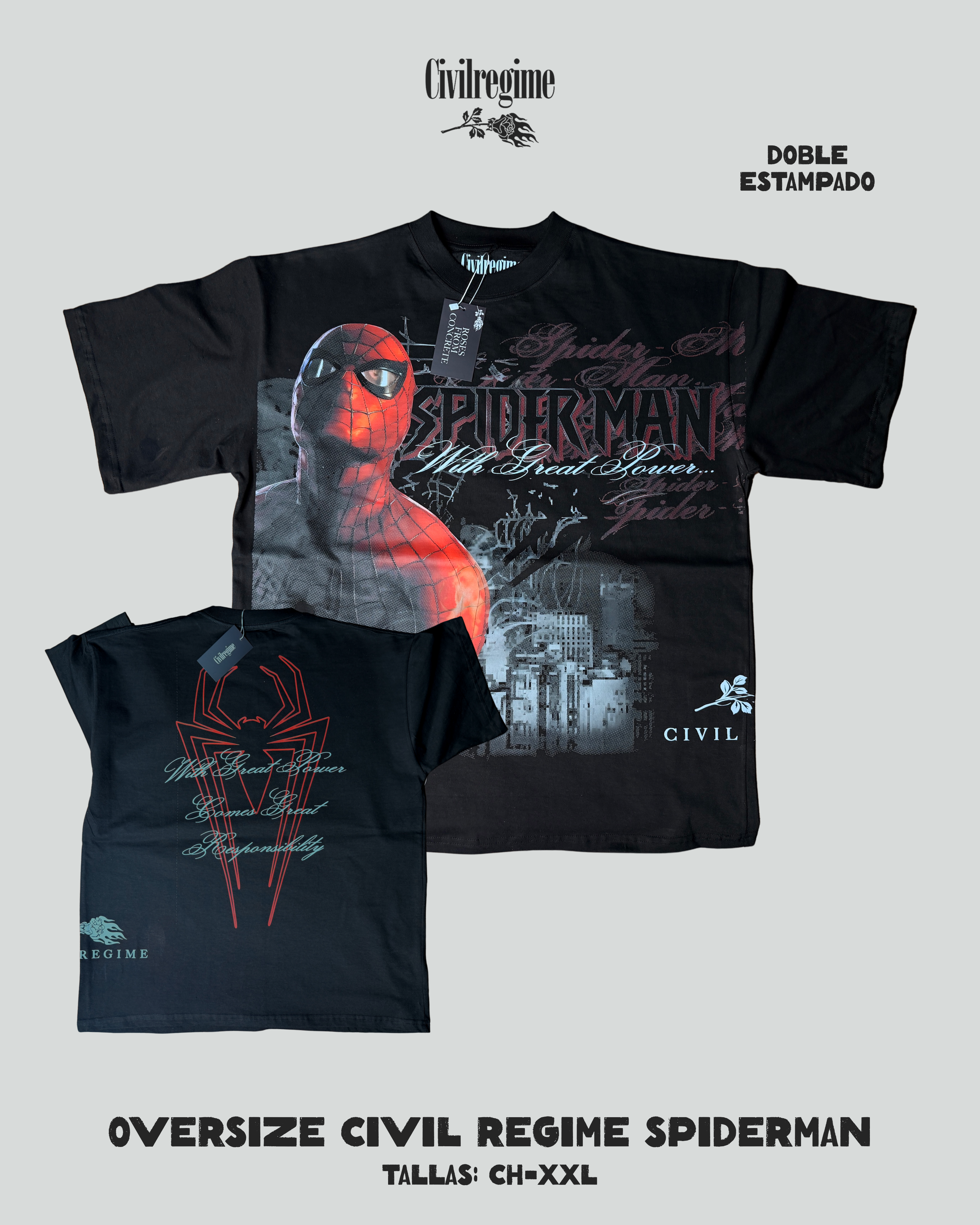 Oversize Spiderman- Civil Regime