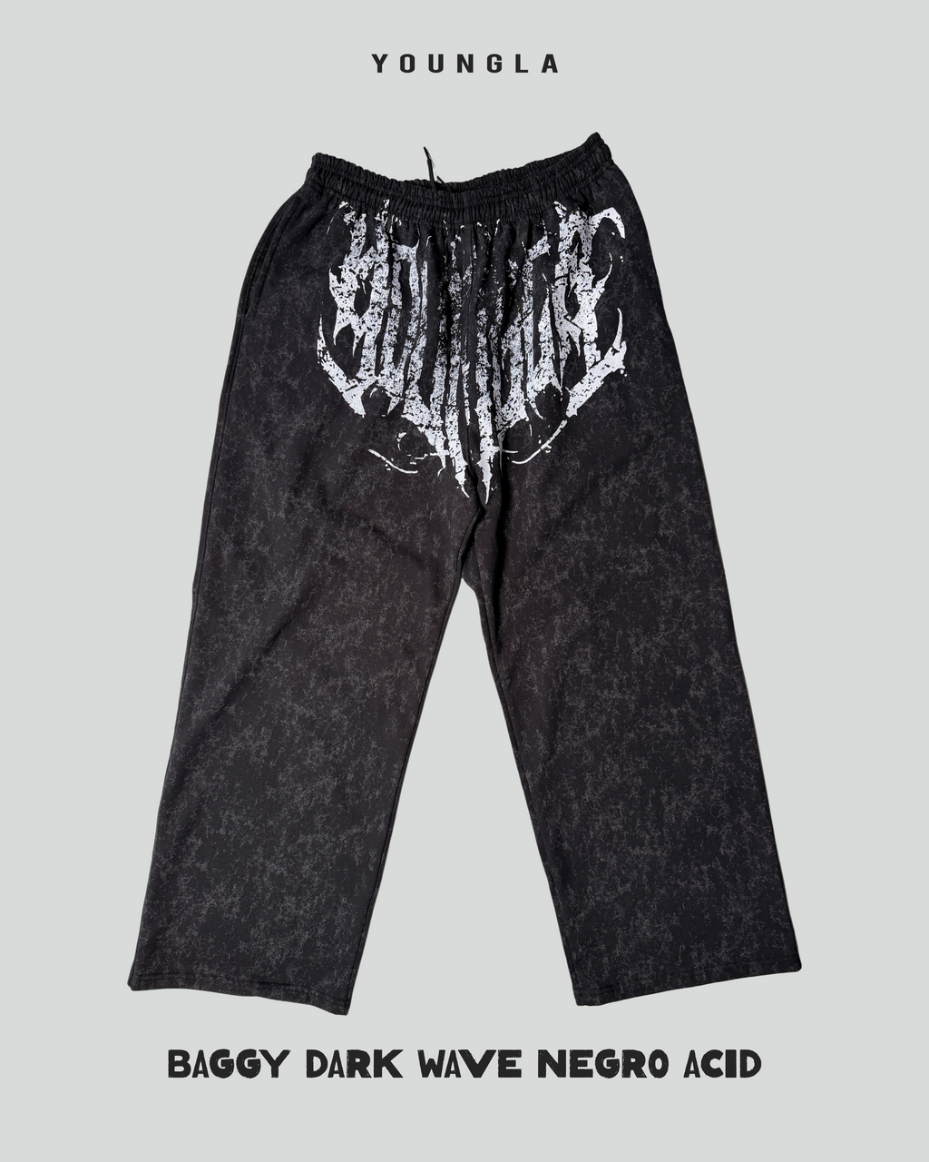 Baggy Dark Wave Acid Wash- Youngla