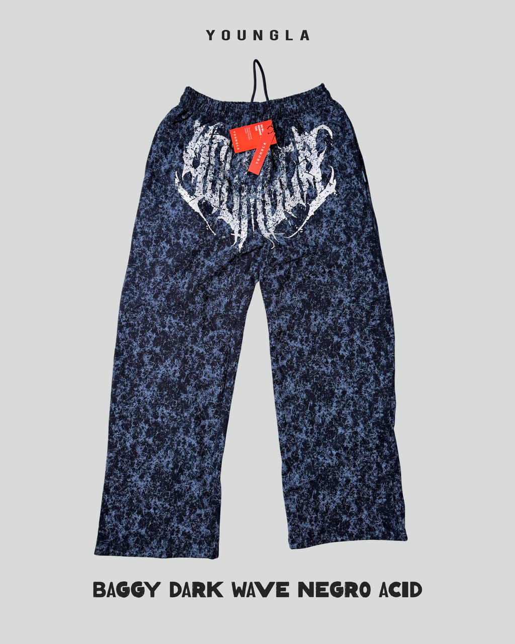 Baggy Dark Wave Acid Wash- Youngla