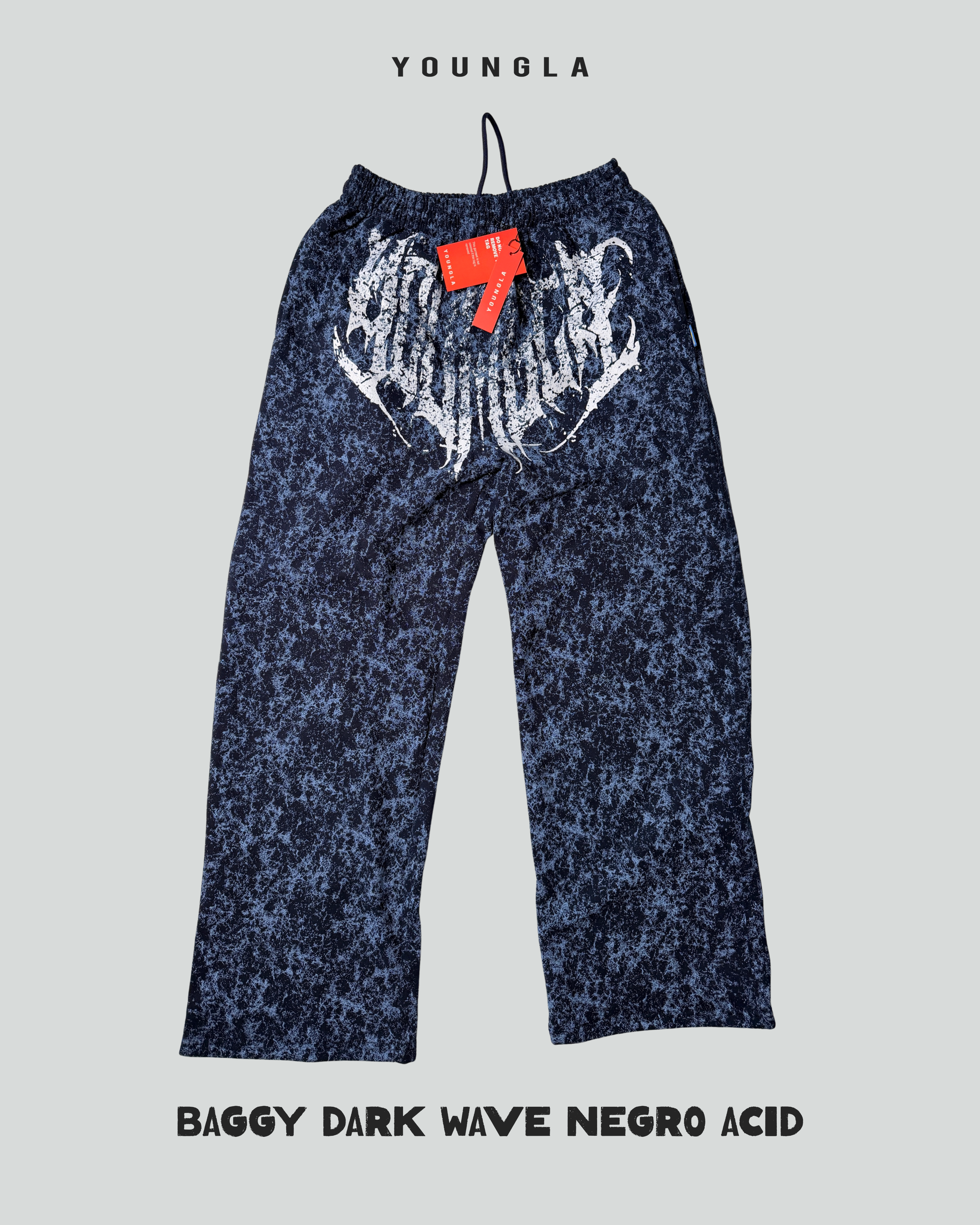 Baggy Dark Wave Acid Wash- Youngla