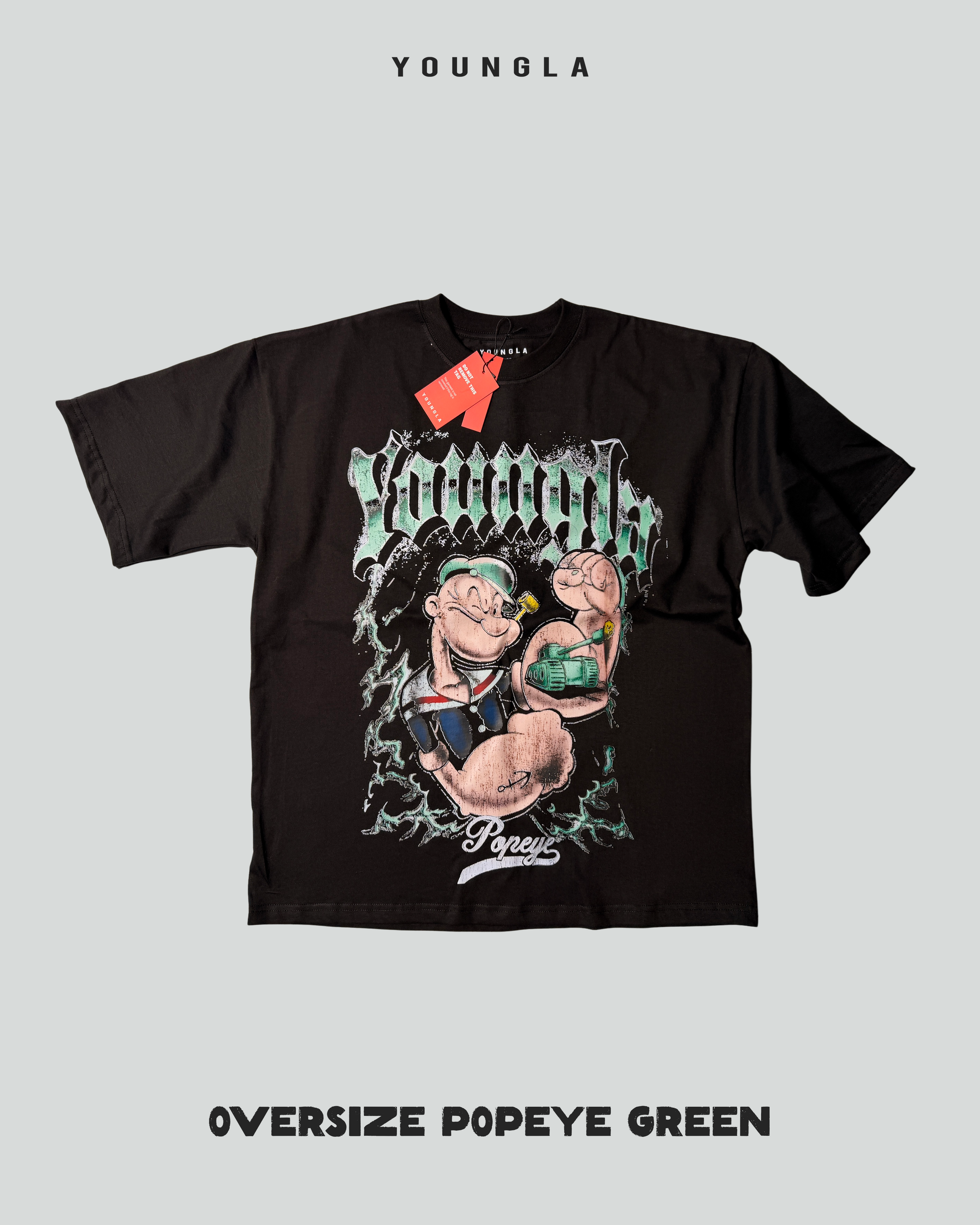Oversize Green Popeye- Youngla