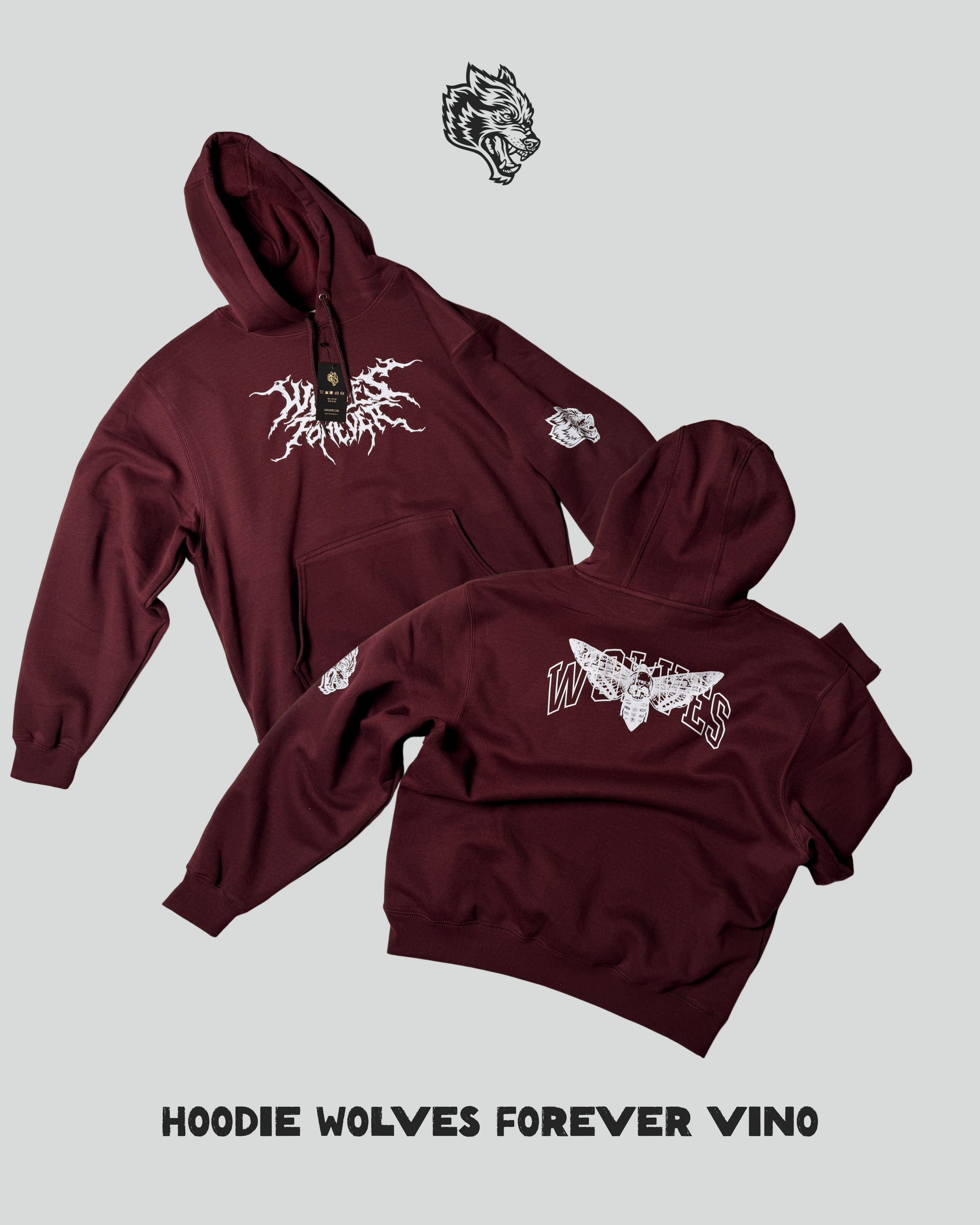 Hoodie Wolves Vino- Darc Sport