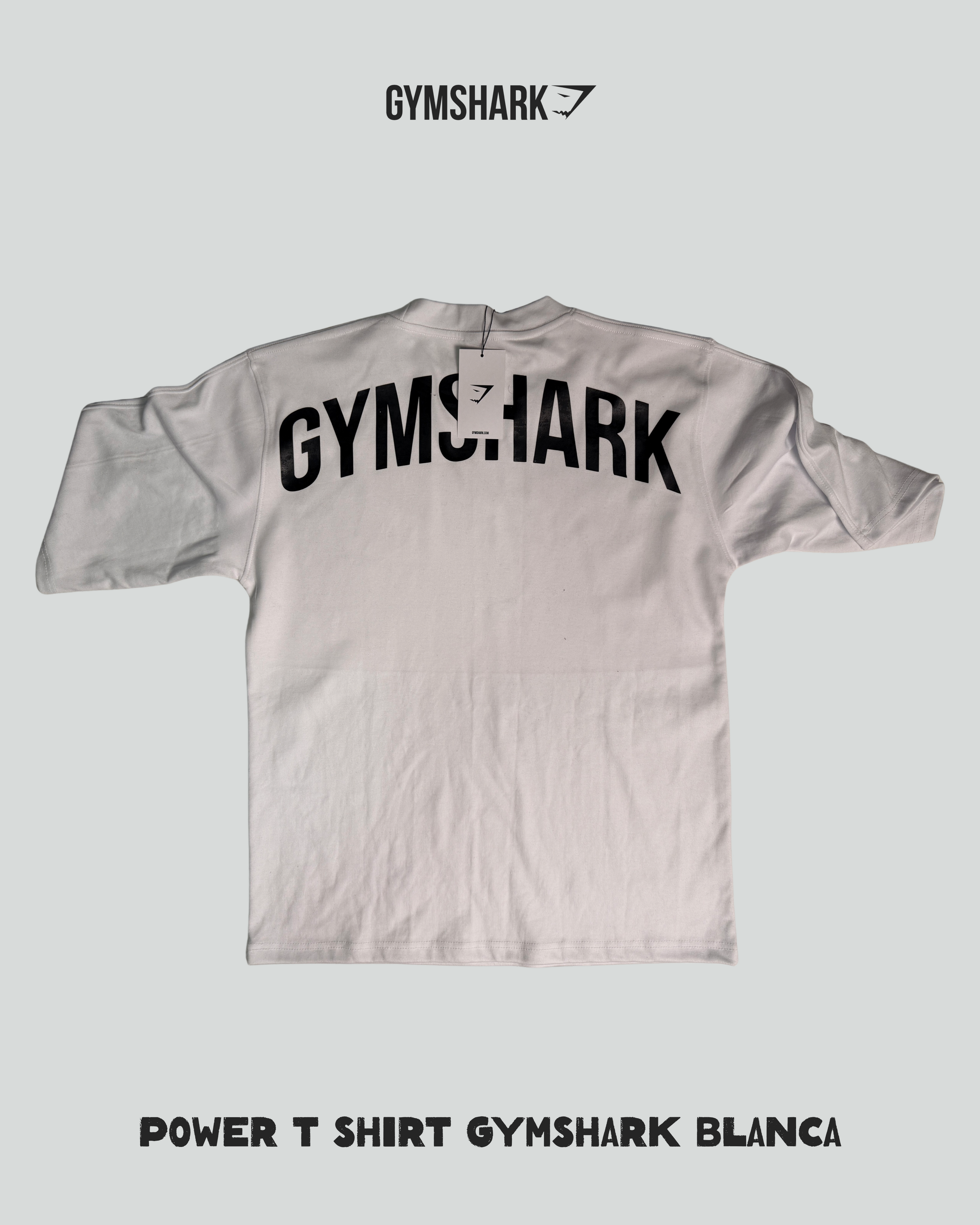 Oversize Powershirt Blanca- Gymshark