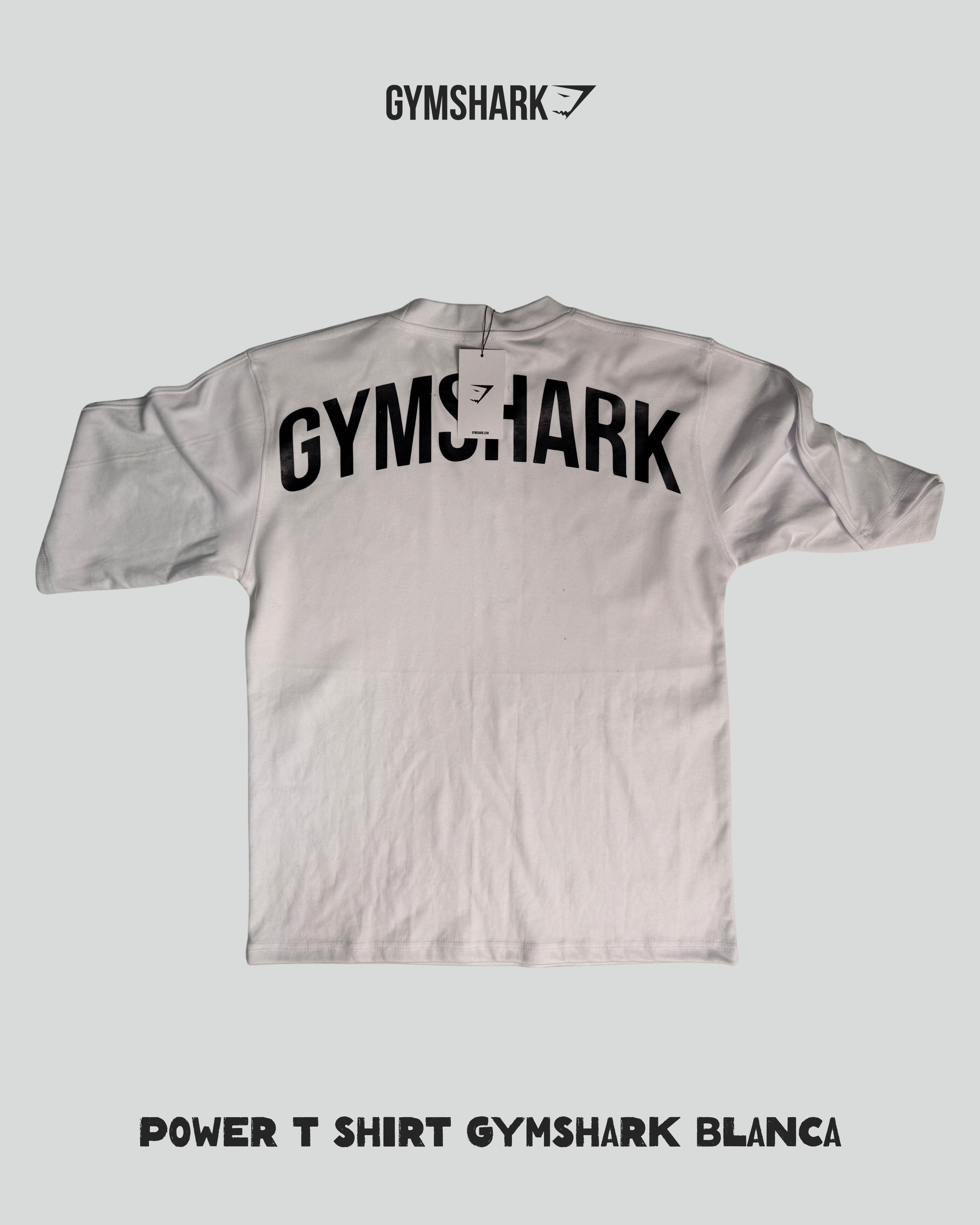 Oversize Powershirt Blanca- Gymshark