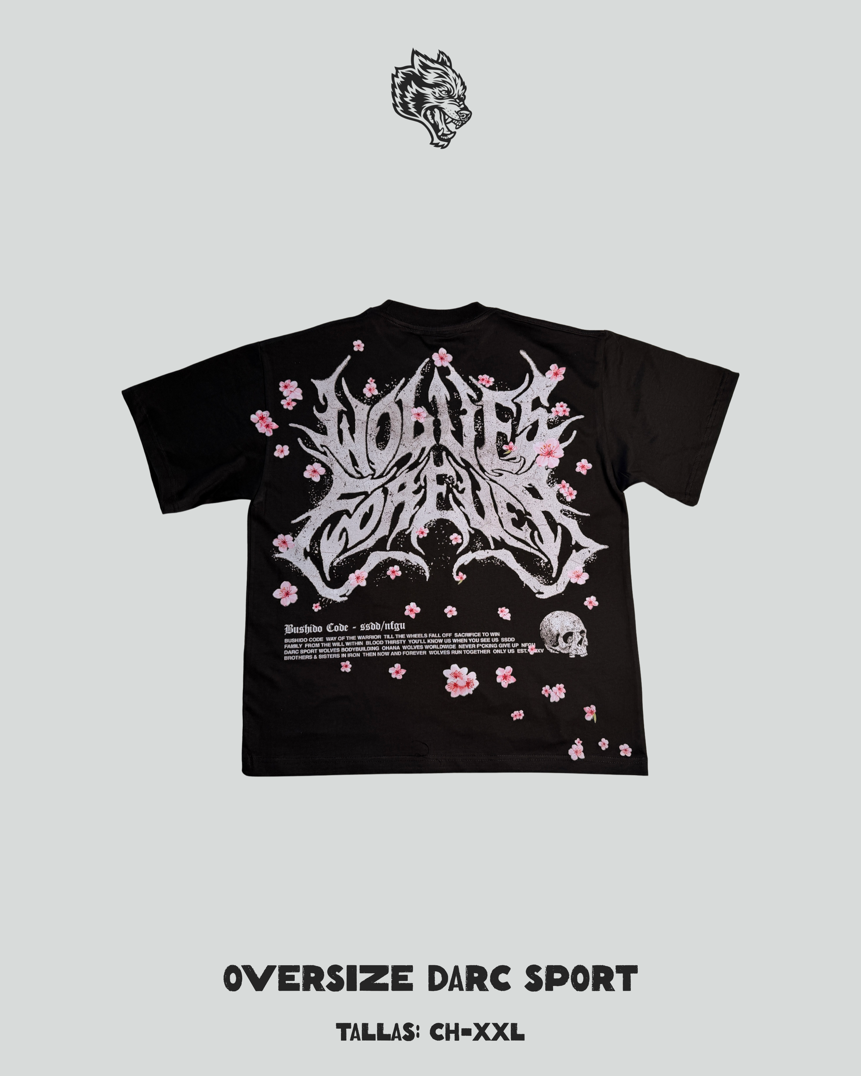 Oversize Wolves Flores- Darc Sport