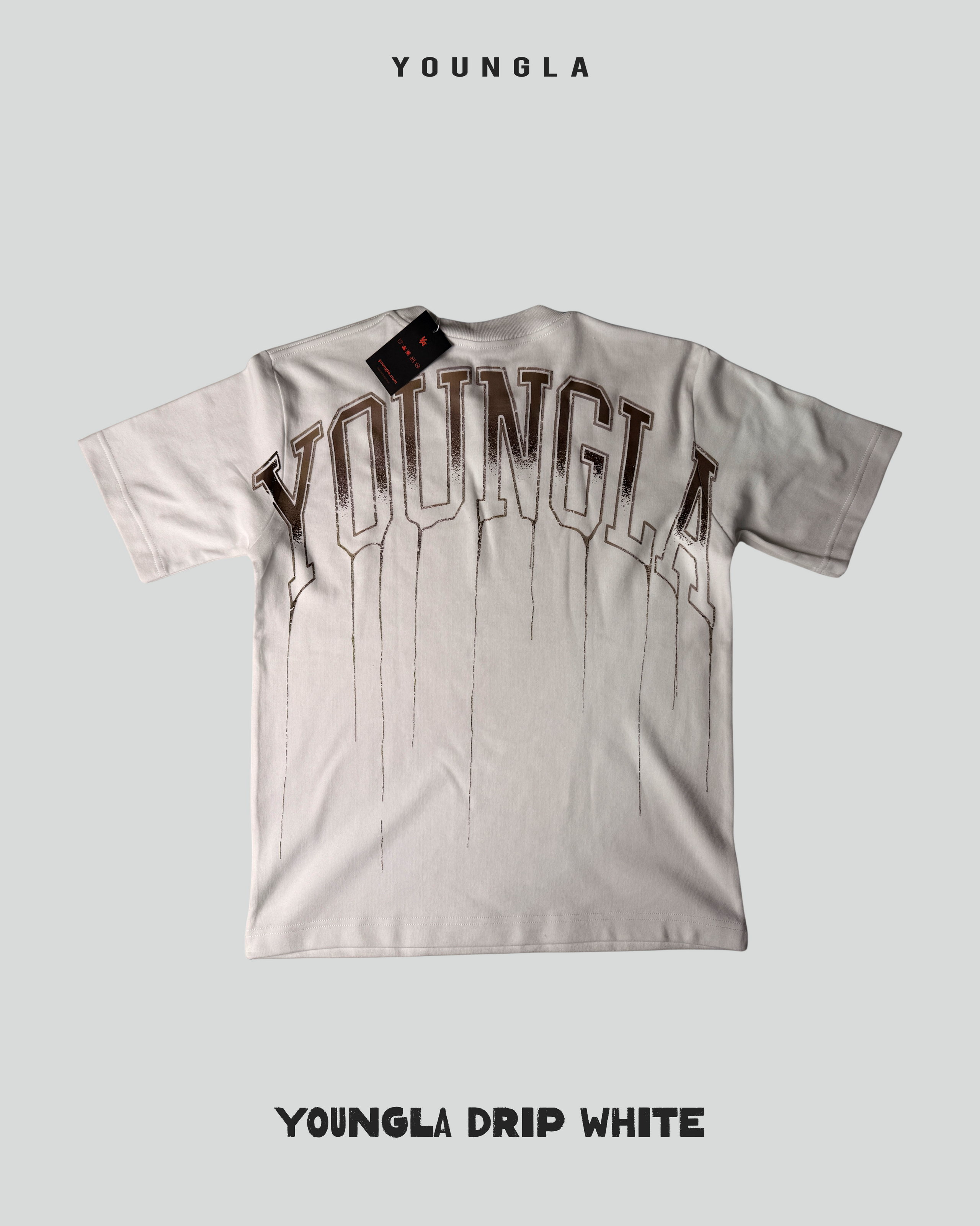 Oversize Drip White- Youngla