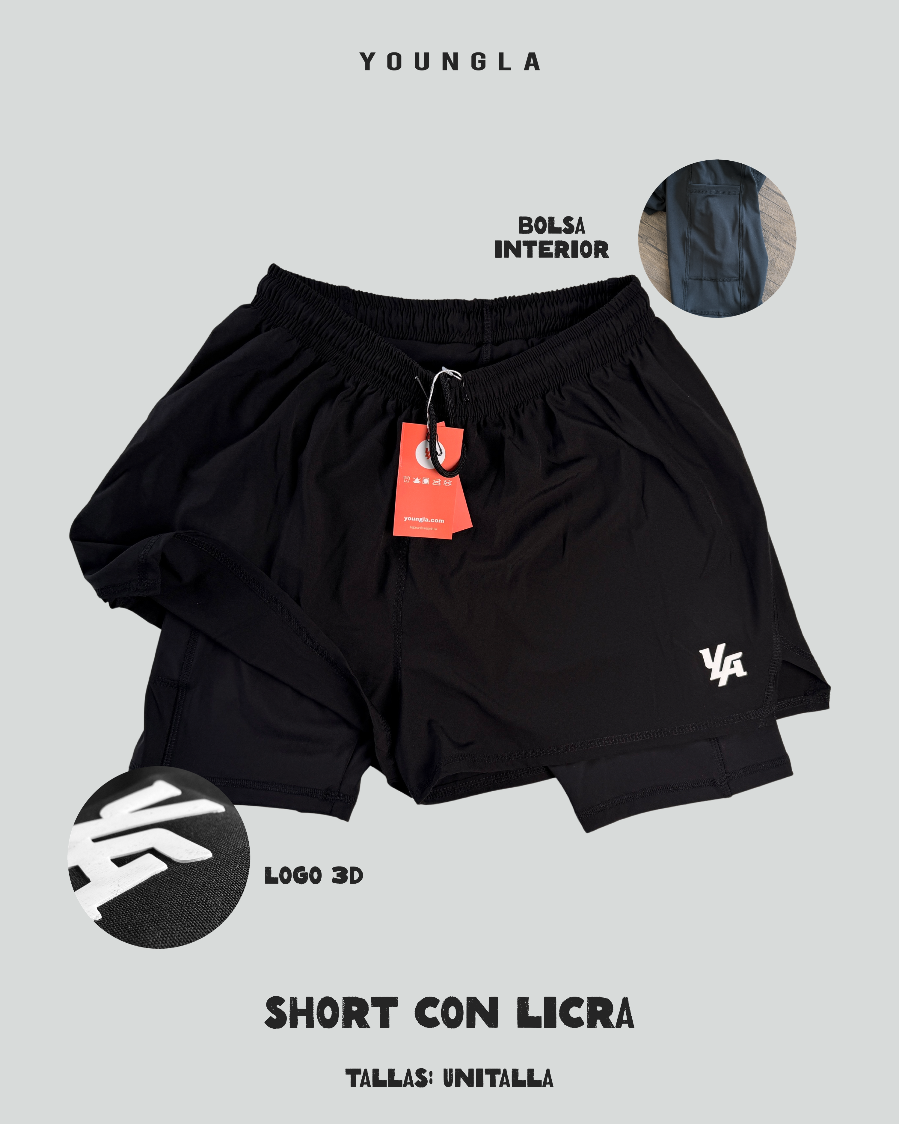 Short con Licra Youngla