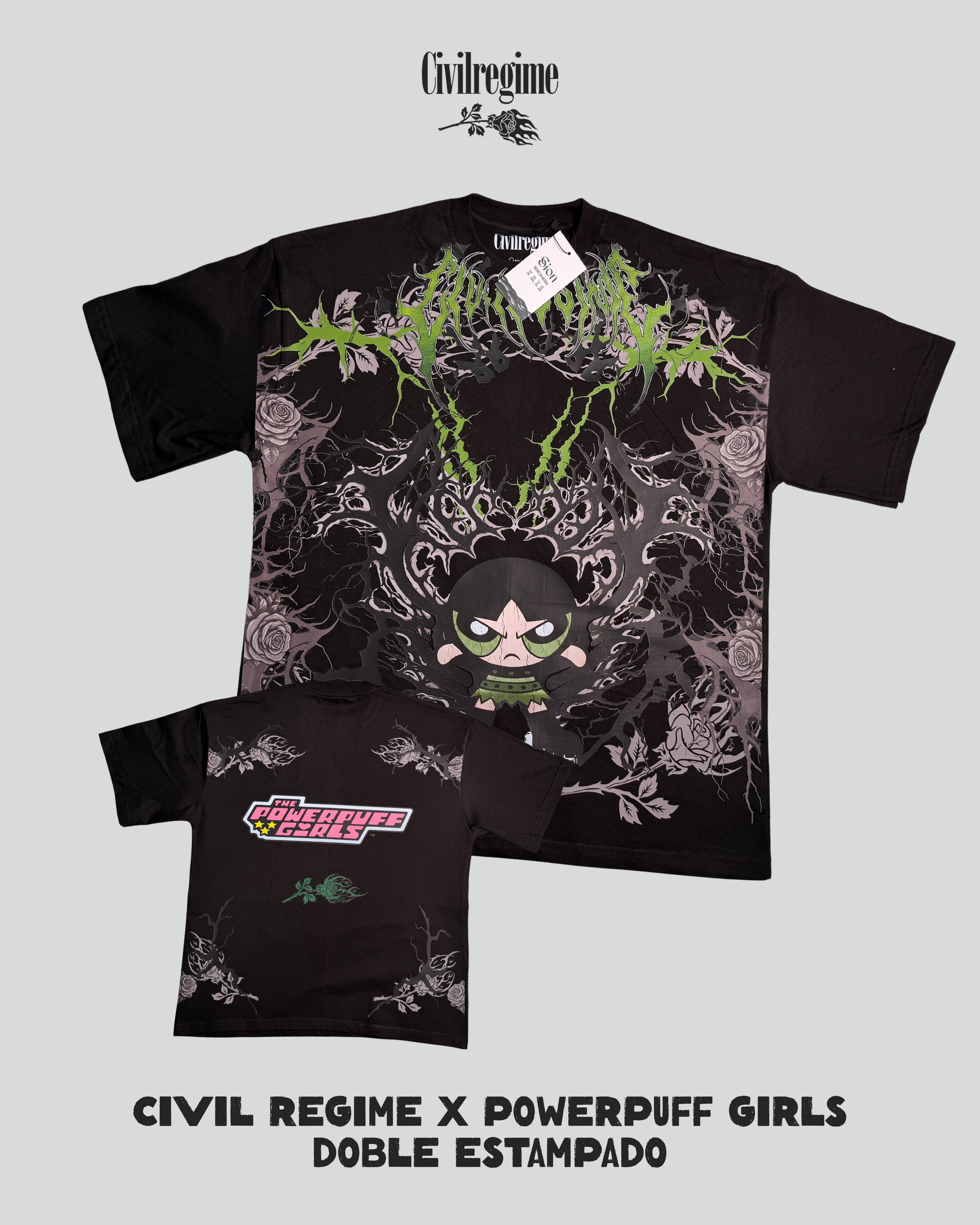 Oversize Gothi Bellota- Civil Regime X Chicas Superpoderosas