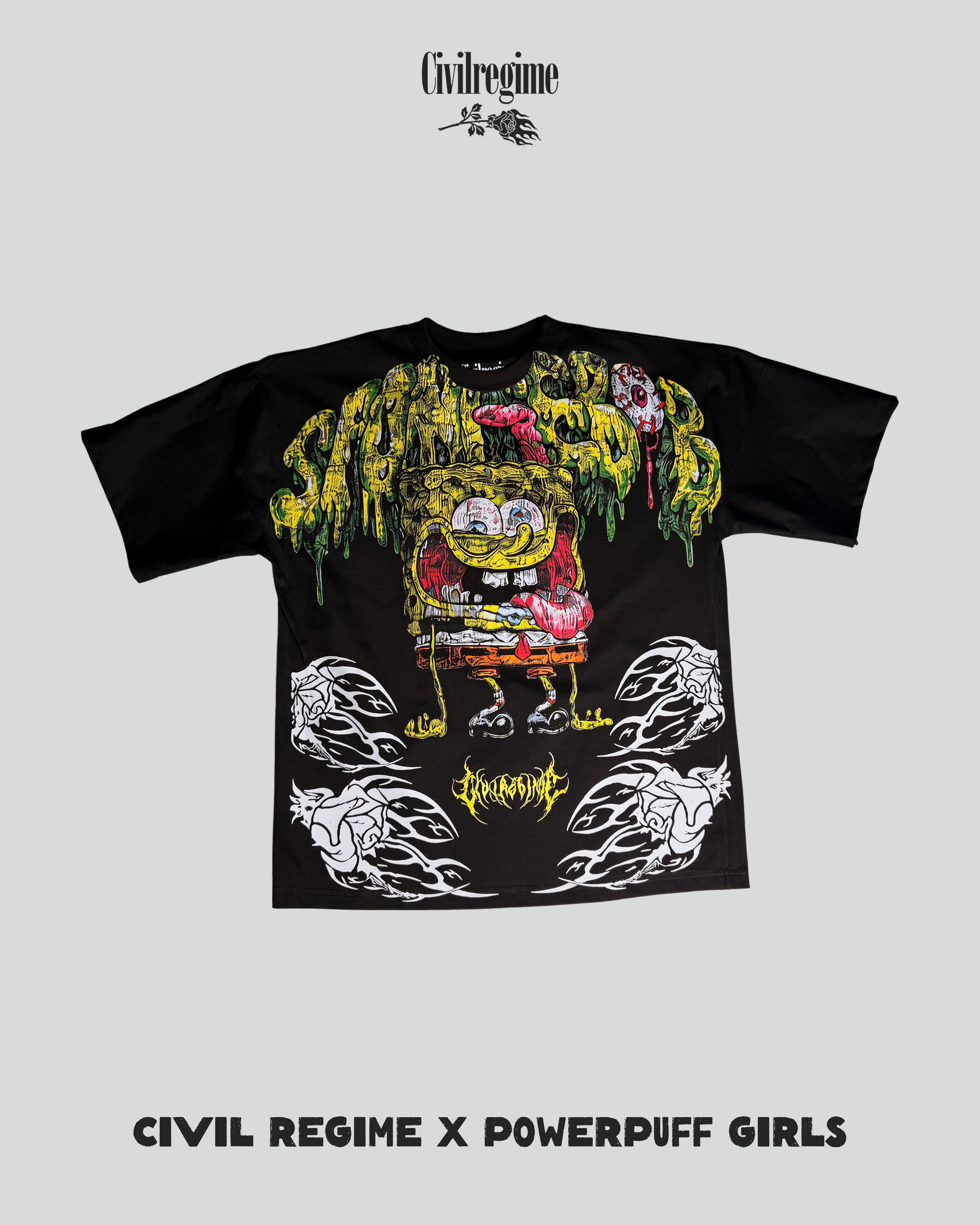 Oversize Ugly Bob- Civil Regime X Sponge Bob