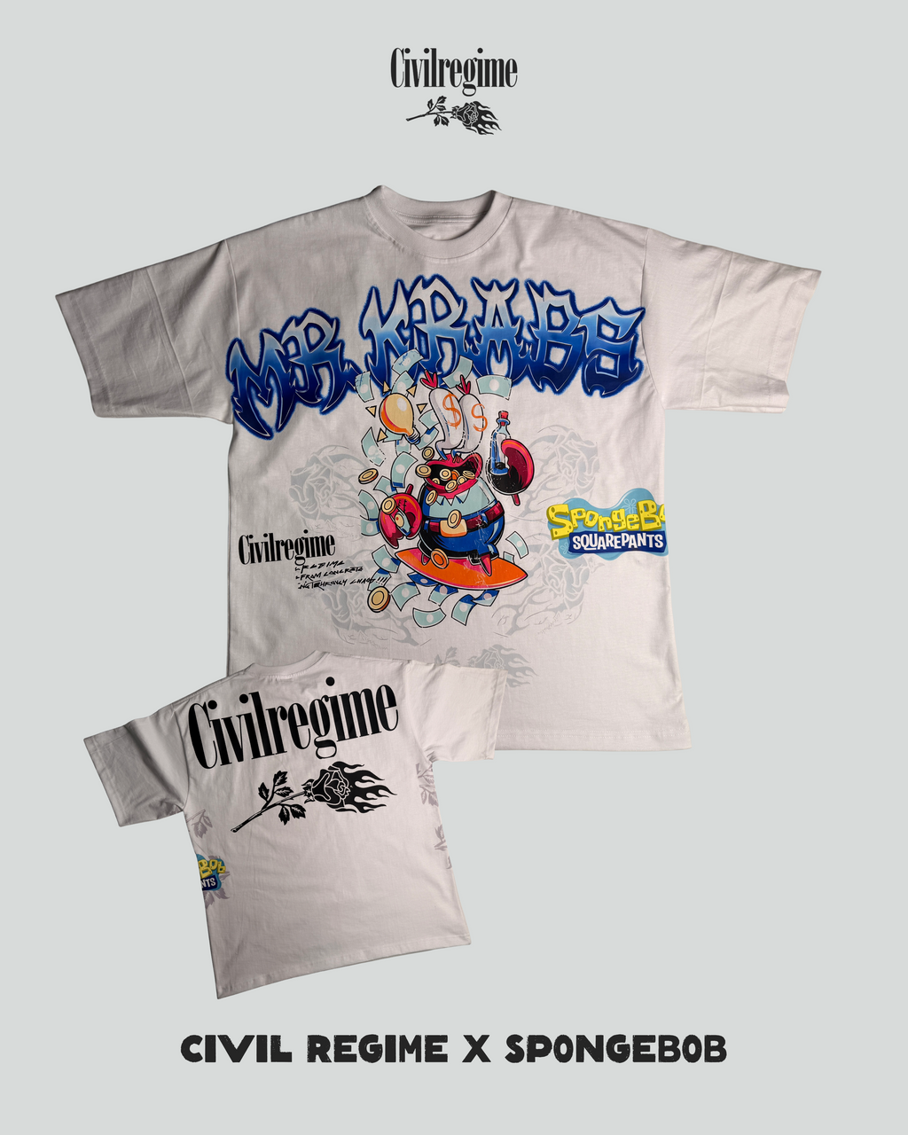 Oversize Civil Regime X Bob Esponja- Don Cangrejo