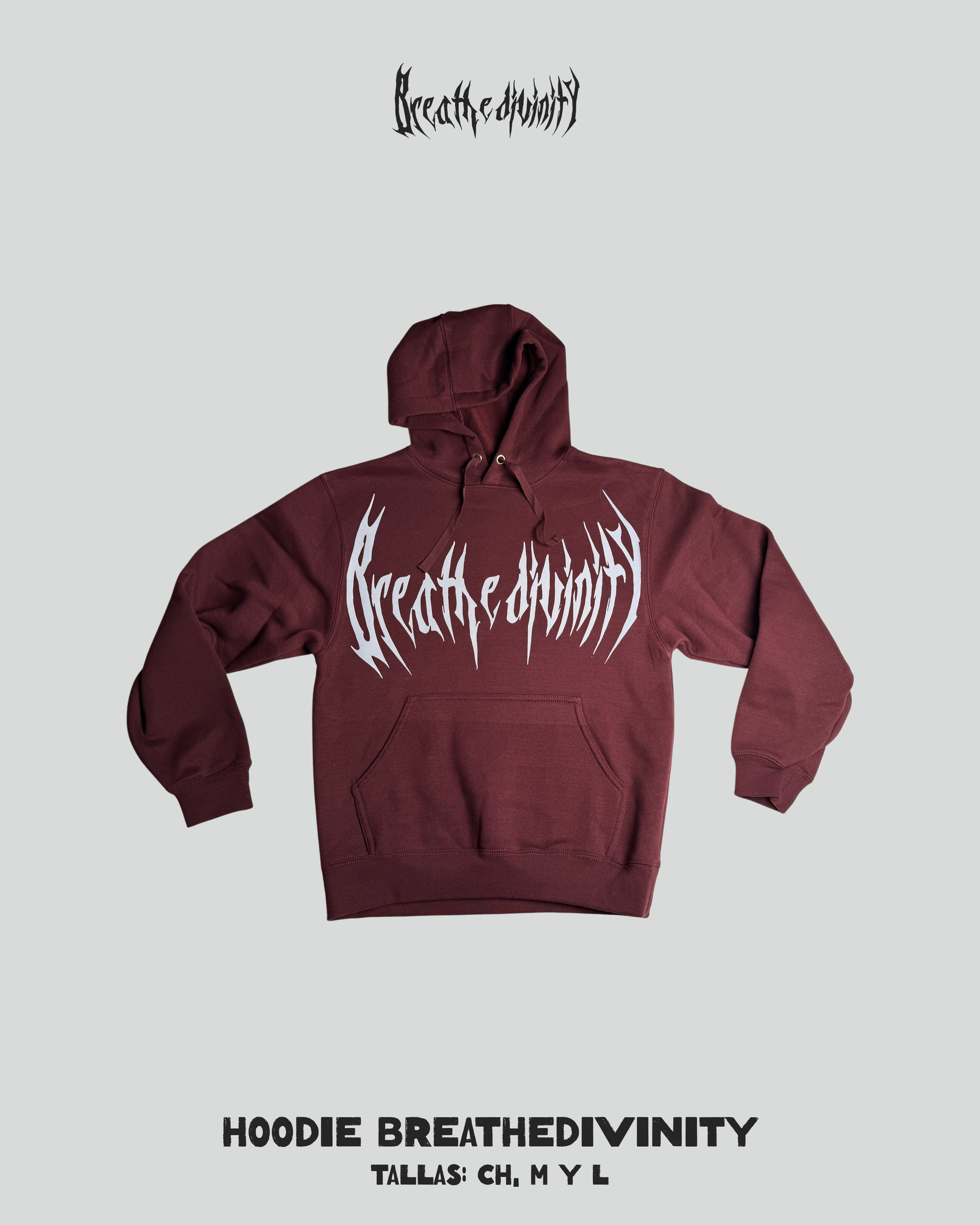 Hoodie BREATHEDIVINITY Wine
