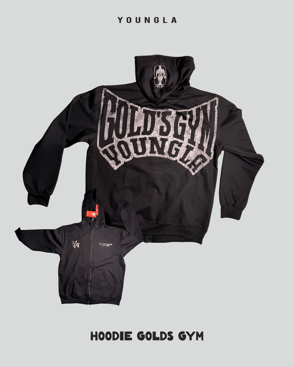 Zip Hoodie Youngla X Golds Gym