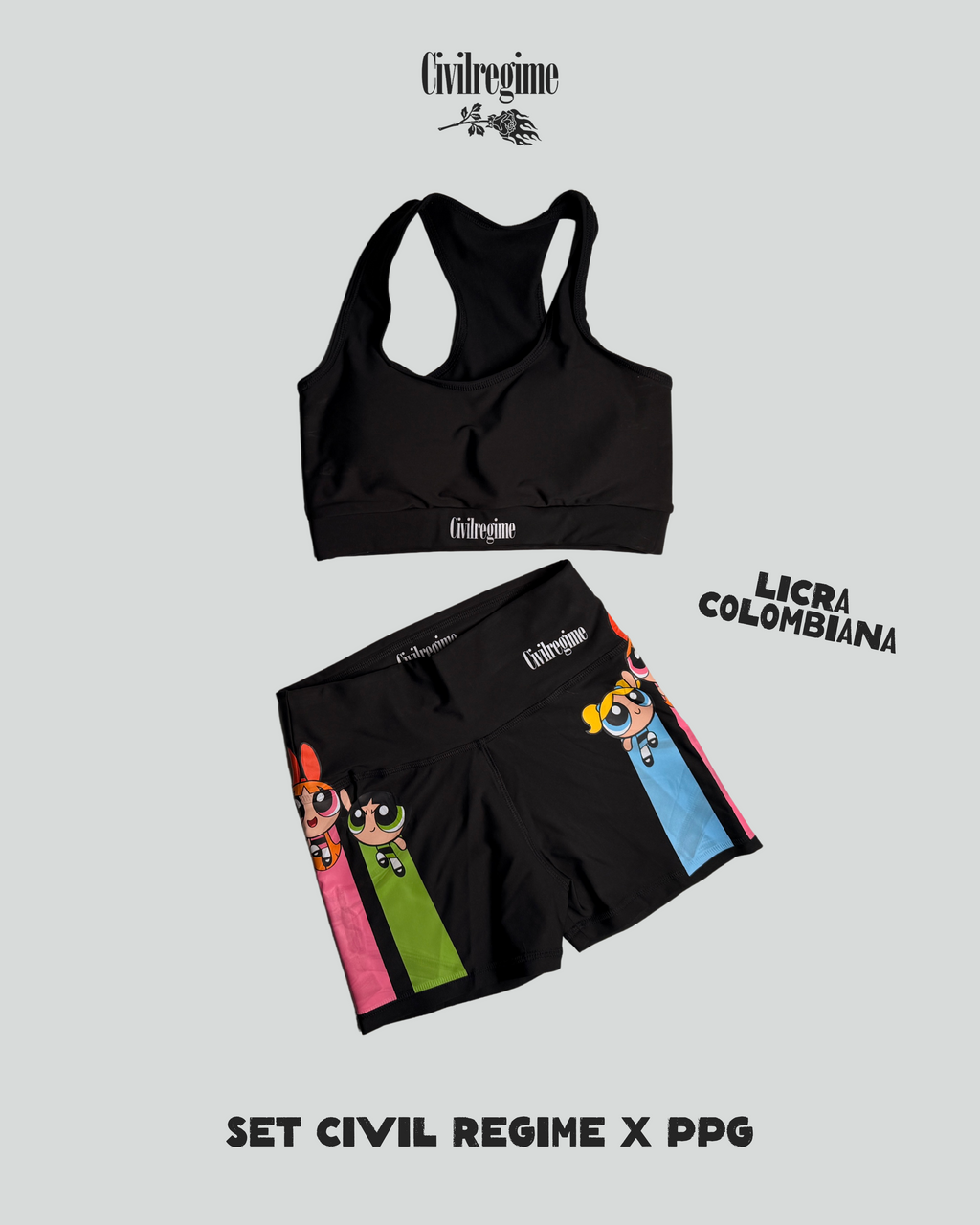 Set Top y Licra Civil Regime X Chicas Superpoderosas