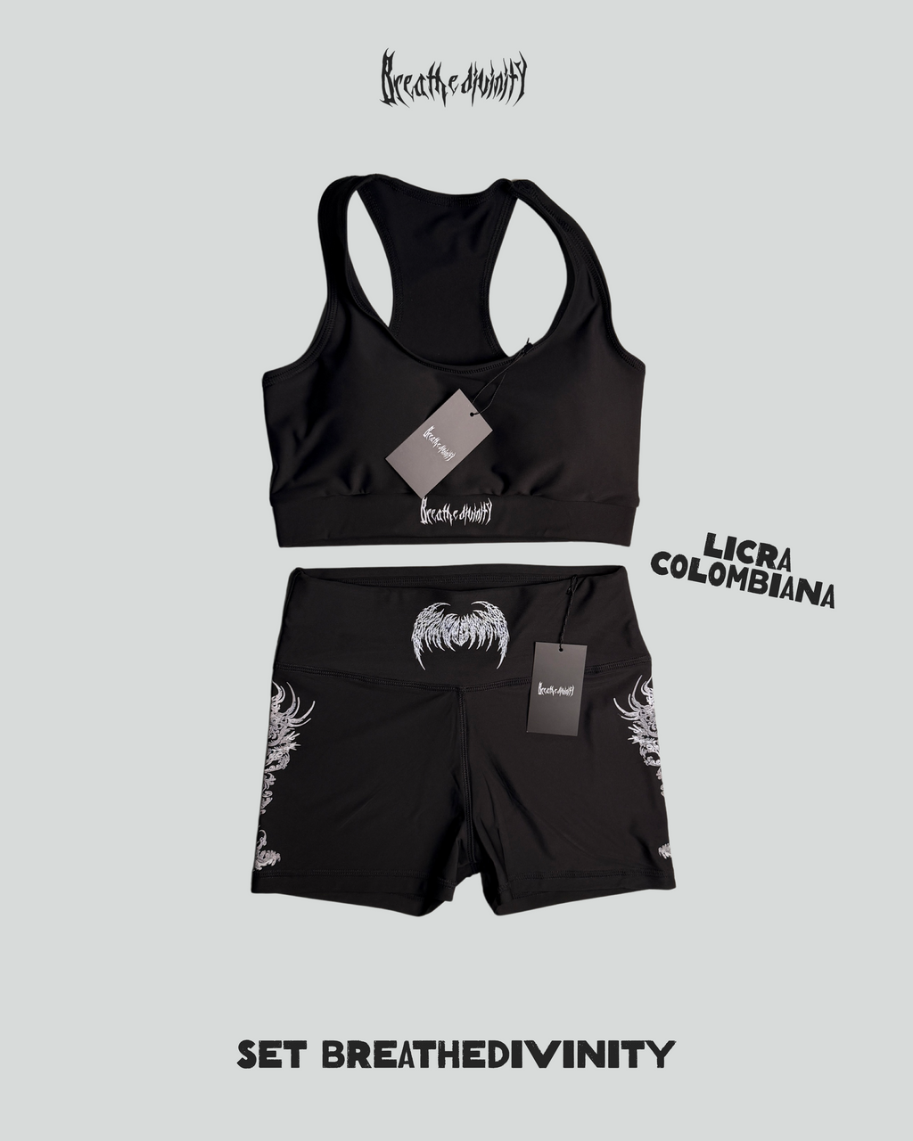 Set Breathe Divinity- Top + Licra