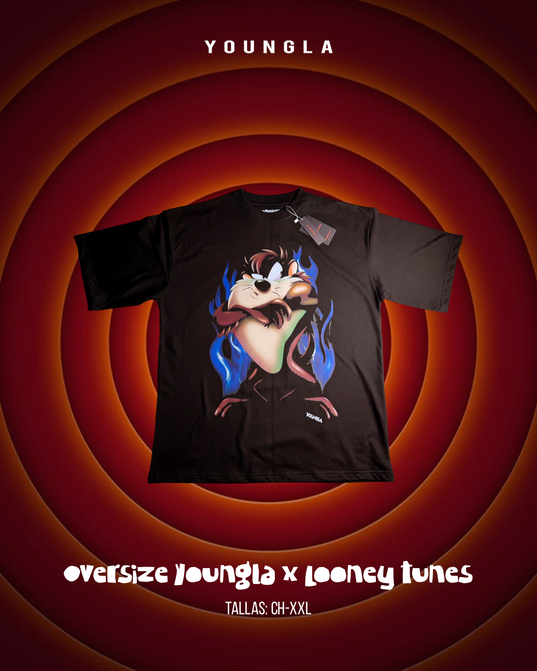 Oversize Taz- Youngla x Looney Tunes